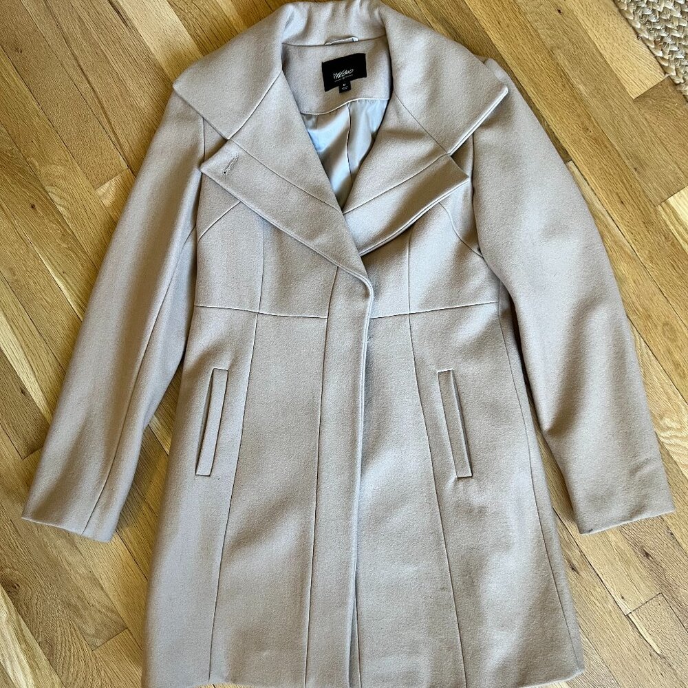 Mossimo Wool Pea Coat Camel Color Sz M Med